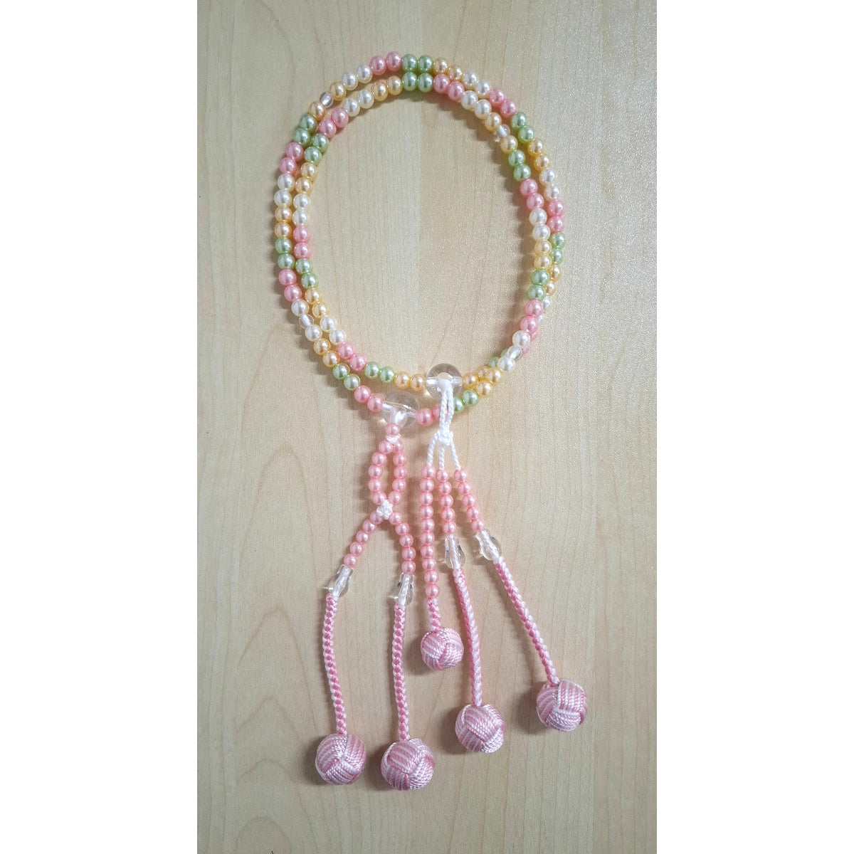 Beads Rainbow Tussle Pink 0.8K
