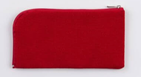 Beads Case Chirimen red S