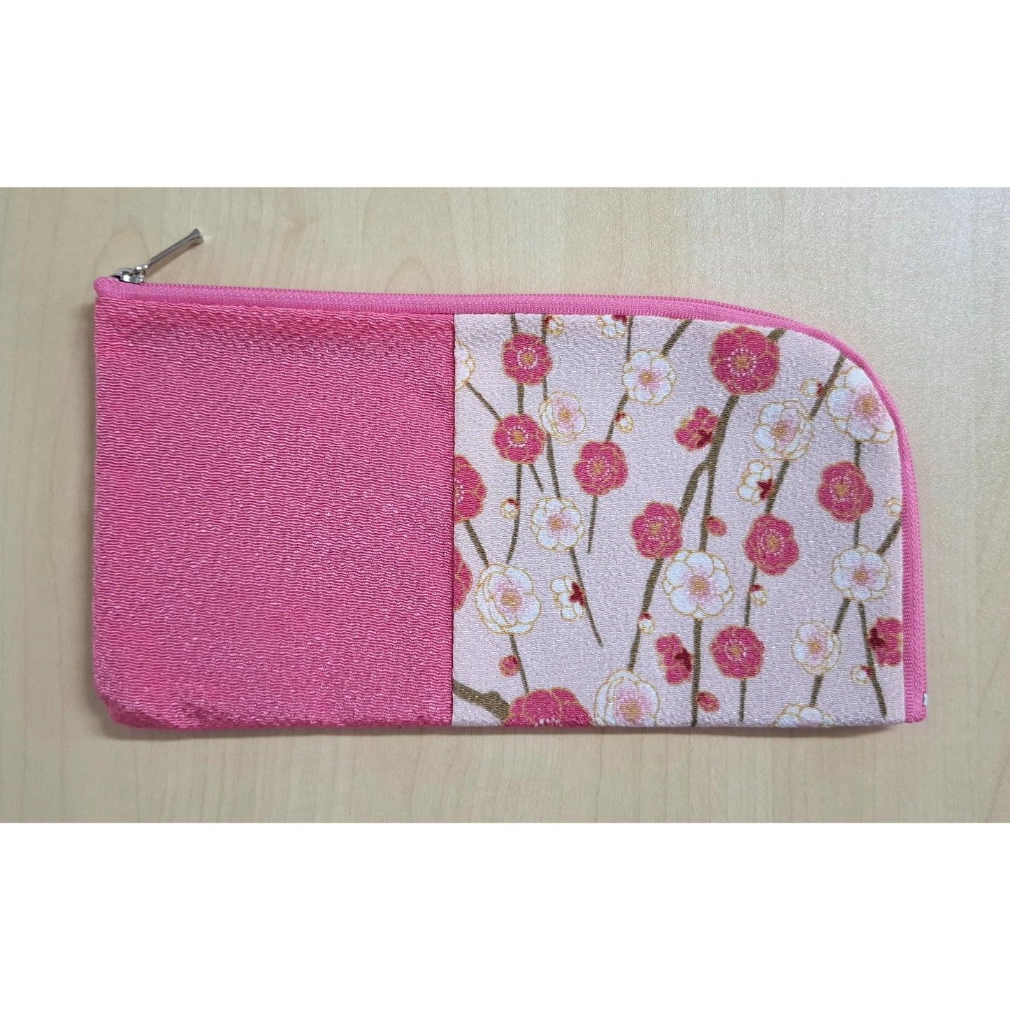 Beads Case Chirimen pink L