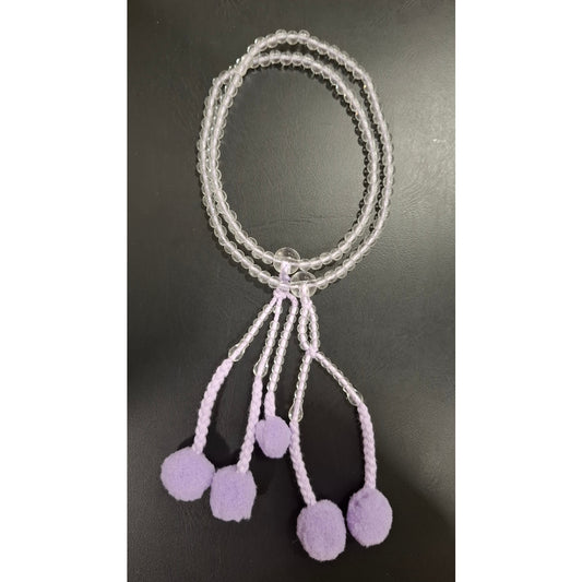 Beads Clear Purple 0.8C