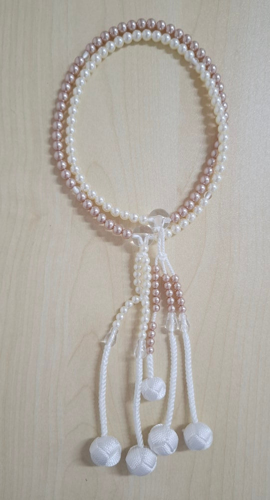 Beads Pearl Gold White 0.8K