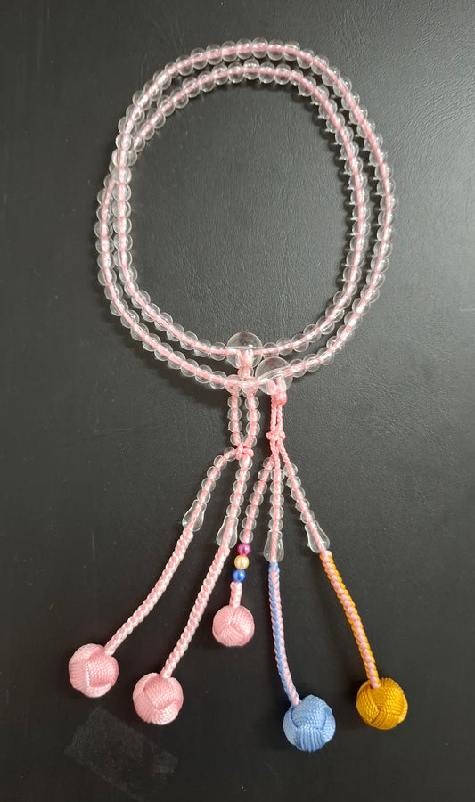 Beads Pink Tri Col Tussle 0.8K