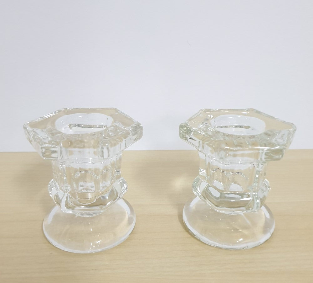 Candle Stand 05 Glass Hex