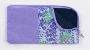 Beads Case Chirimen purple S