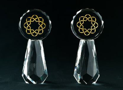 SGI Logo Stand Crystal (pair)